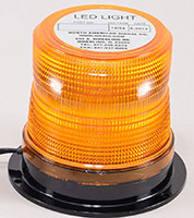 LED user selectable single flash or steady burn lamp light